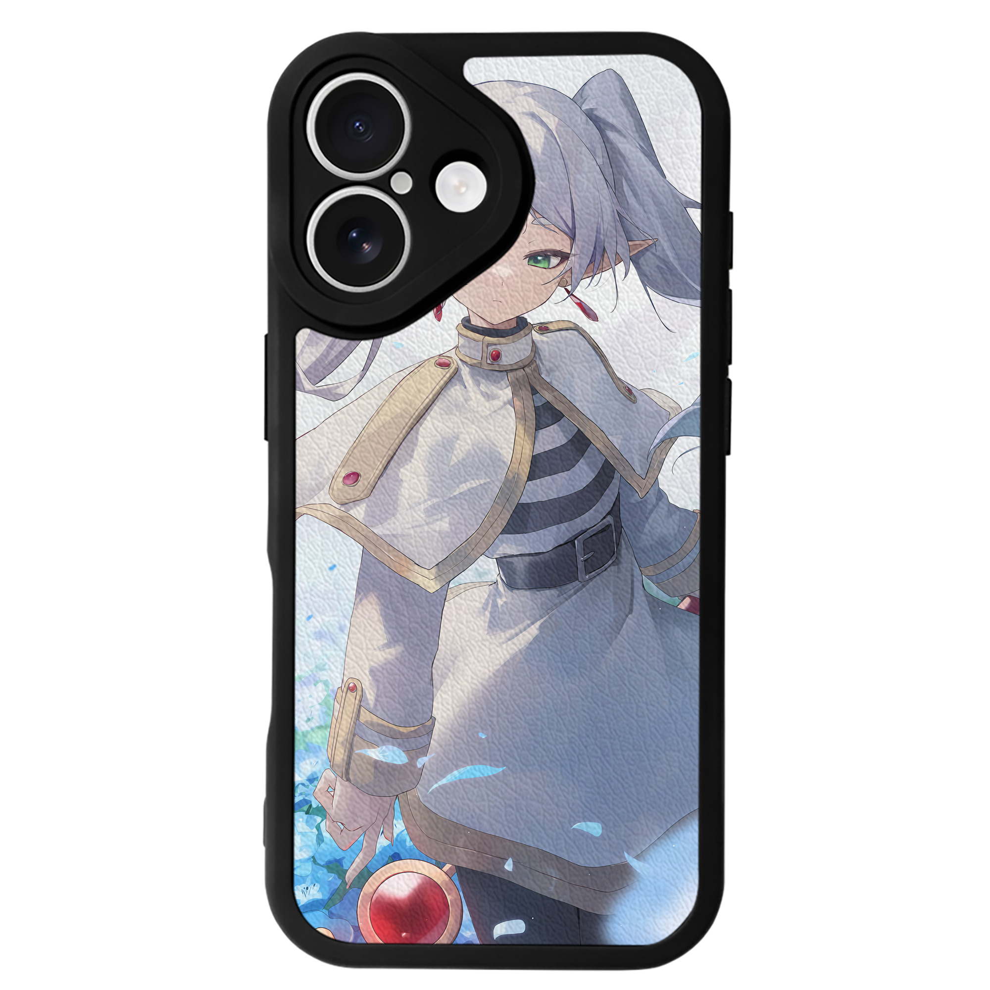 （画像用） 葬送のフリーレン Frieren 【iPhone 16シリーズ対応】シリコンスマホケース（レザー調） 材質：シリコン